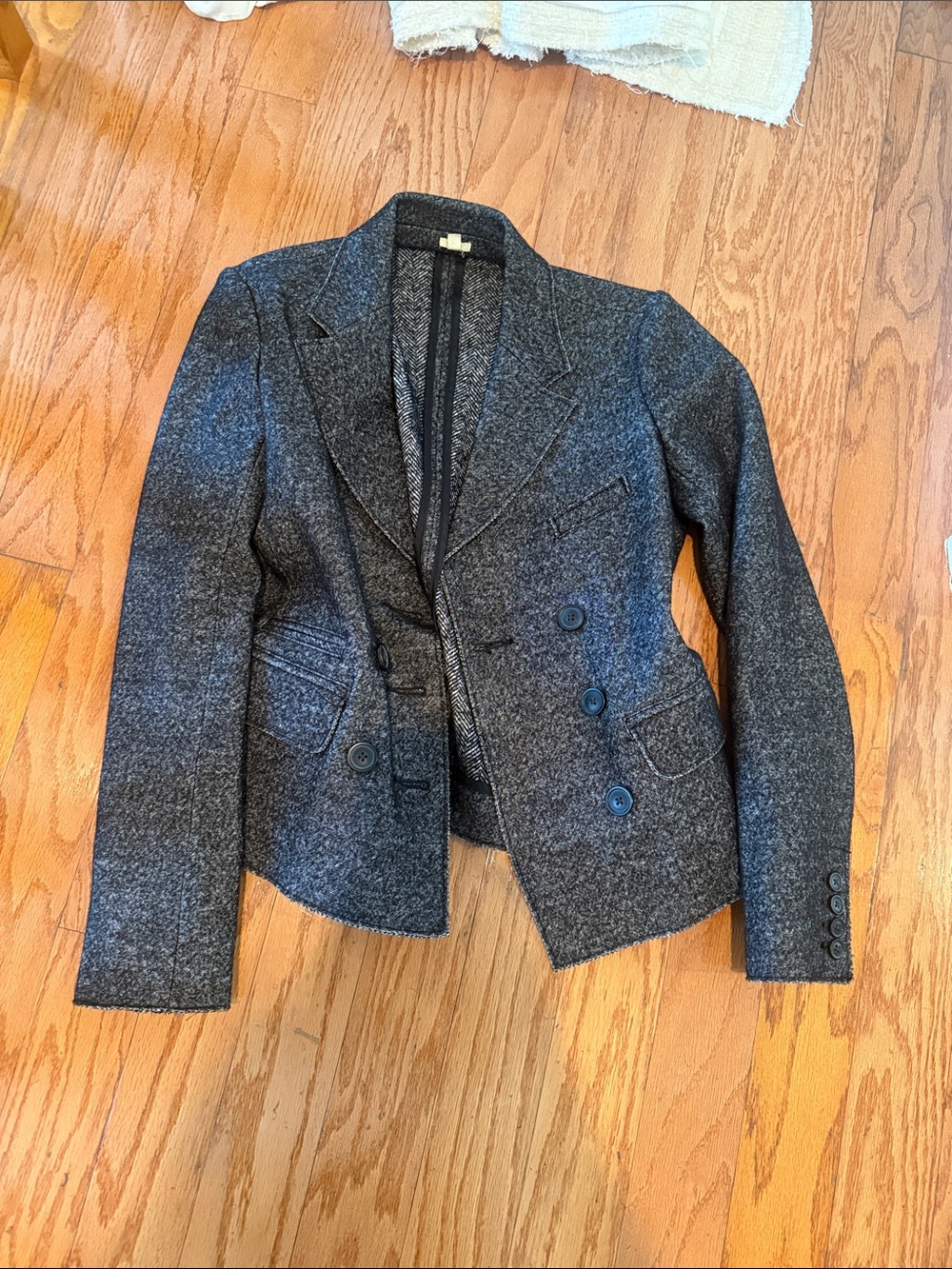 J. Crew Charcoal Gray Tailored Wool-Blend Blazer